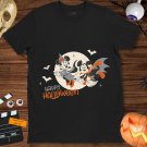 Mickey Disney Halloween Mickey and Minnie Flying Unisex Gift T-Shirt