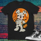 Mickey Mummy Holding Pumpkin Halloween Night Graphic Unisex Gift T-Shirt