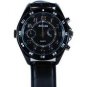 HD Hidden Watch Camera with Built-In DVR, Black Case and Black Band - SKU: HC-WATCH-BK