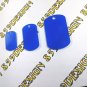 Dog Tag Shape Blank Clear Acrylic 1/16" for Vinyl 12-25-50pc 3 Sizes Necklace