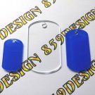 Dog Tag Shape Blank Clear Acrylic for Vinyl Pack 12-25-50pc 3 Sizes Necklace