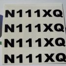 RC Quadcopter Hexacopter Tricopter Octocopter mock FAA tail number Decal Sticker