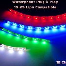 Waterproof 2-4-6" 3.7-9V RC LED Night Flying Strips -1S/2S  Plug & play 6 Colors