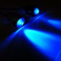 Blue RC 10mm LEDs Lights w/ holders RX plug & play Truck Car Quadcopter 3.7-12V