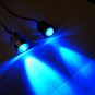 Blue RC 10mm LEDs Lights w/ holders RX plug & play Truck Car Quadcopter 3.7-12V