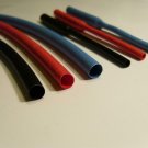 1/4" Heat shrink  6mm 2:1 Polyolefin Tubing  4ft 8ft 10ft 12ft  Black Blue Red