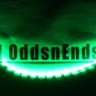 Green Waterproof Black PCB 3528 LED Light Strips with Wires Self Stick 12"-48"