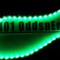 Green Waterproof Black PCB 3528 LED Light Strips with Wires Self Stick 12"-48"