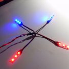 Blue and Red Mini RC Quadcopter LED Light kit 12v LEDs Hubsan X4 Walkera QR UDI
