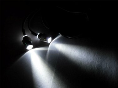 3mm White RC LEDs brake/tail Lights with holders RX plug & play Truck Car Buggy