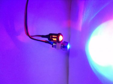 RC Red/Blue Flashing 5mm LED Kit w/Holders Quadcopter Car Truck Police Lights