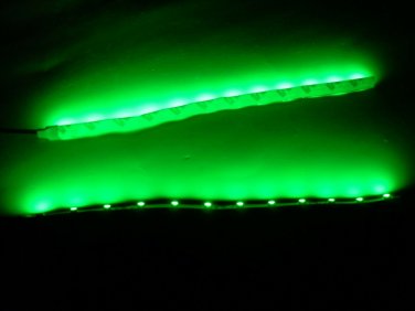RC LED's Green 8" Strip Lights Superbright Quadcopter Plane Semi Gravedigger Car