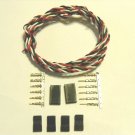 22awg Twisted Servo wire 1M W/ JR connectors Quadcopter Plane Helicopter