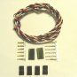 22awg Twisted Servo wire 1M W/ JR connectors Quadcopter Plane Helicopter