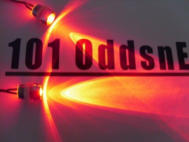 Red RC 10mm LEDs Lights w/ holders RX plug & play Truck Car Quadcopter 3.7-12V