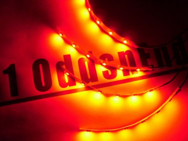 RC Red Underbody Black pcb LED Light strip Glow Car Truck Quadcopter 4x SCT