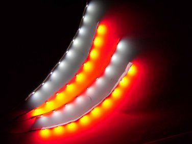 6" RC White and Red Underbody LED Strip Lights Superbright FPV Quadcopter 4pc