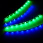 Superbright RC Blue and Green Underbody glow LED Strip Lights FPV Quadcopter 6"