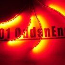 RC Red Underglow LED Strip Lights 4pc Car Truck Buggy Quad Car Double Density