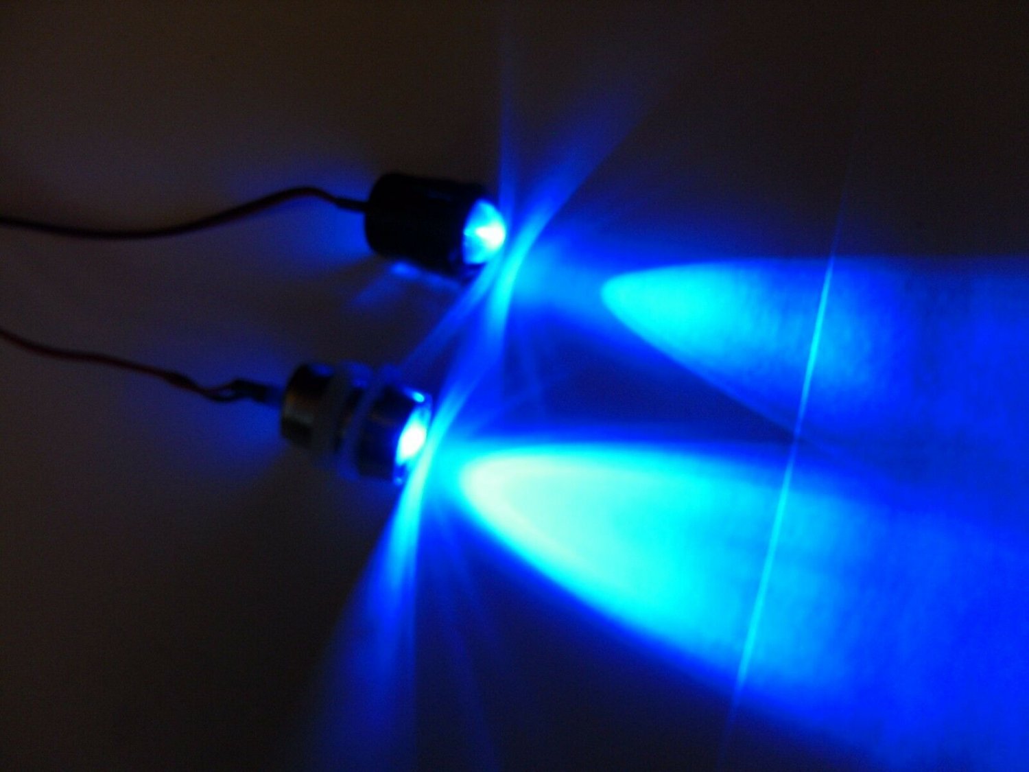 Rc 10mm blue led headlights tail lights holders leds quadcopter plane