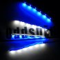 RC Blue & White Underbody Black pcb LED Light strip Glow Car Truck Quadcopter 4x