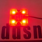 Red Night Flying PnP 5050 4 LED Light Square 12V Truck Car Quadcopter NEW!