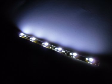 4" White Computer Case LED 3528 Strip Self Stick for PC PS 360 Gaming TV stand