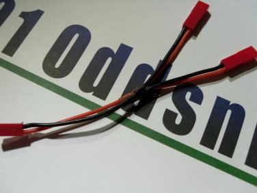 JST Y Parallel Connector 2 Female 1 male Plane Quad 20awg Silicone wire LED's