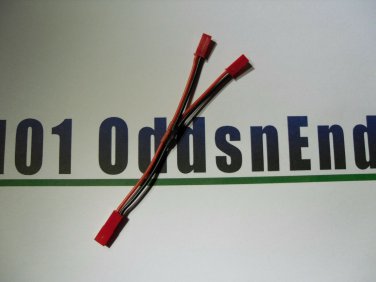 JST Y Connector Parallel 100mm 1S Battery connector 2 Male 1 Female Plane Quad