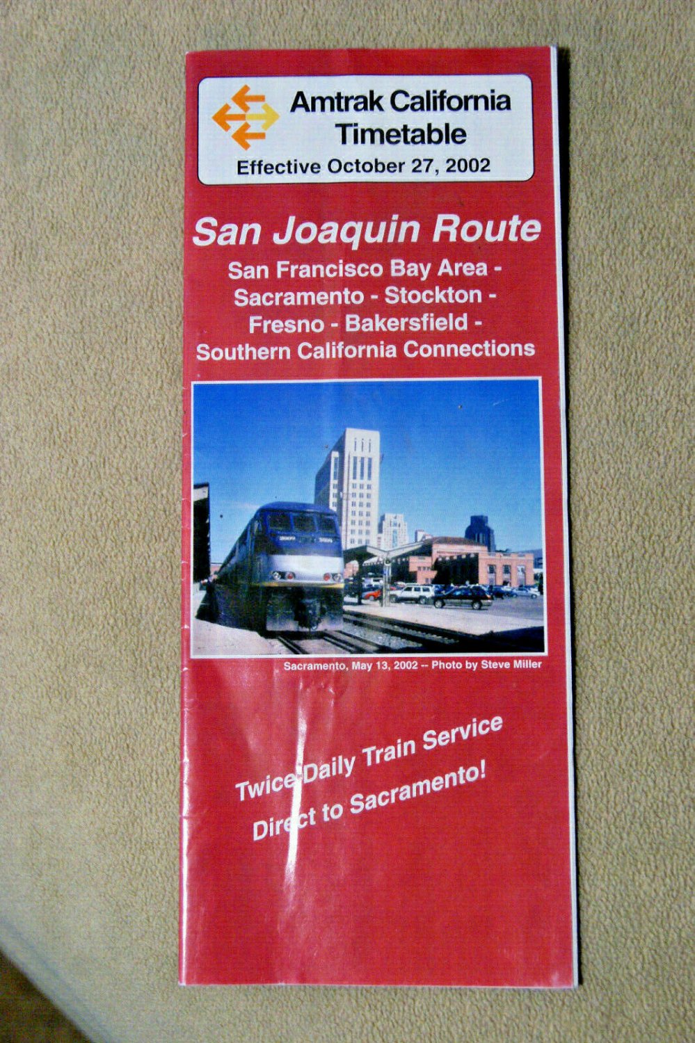 Amtrak California - San Joaquin Route - Oct 27, 2002