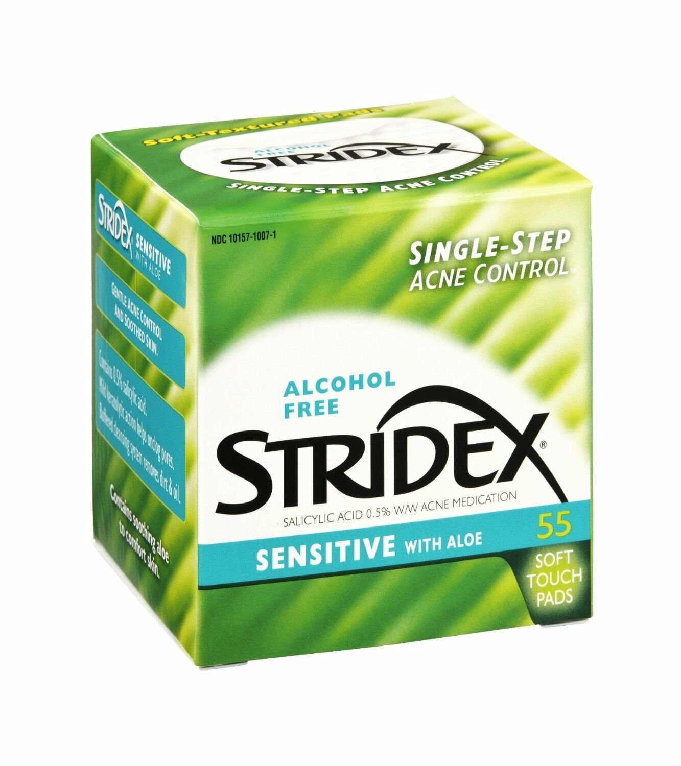 Stridex Triple Action Medicated Acne Pads, Sensitive Skin 55 Ea