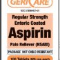 Geri-Care Enteric Coated Aspirin Pain Reliver 325 MG 100 ct