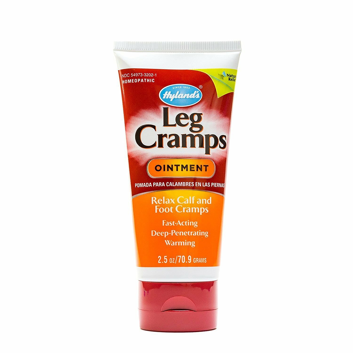 Hyland's Leg Cramp Ointment 2.5 Oz, Natural Relief of Foot Cramps and