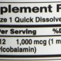 Nature's Bounty Methylcobalamin Vitmain B-12 1000 mcg, 60 Quick Dissolve Tablets