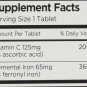 Vitron-C High Potency Iron Supplement with Vitamin C, 60 Count