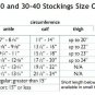 Truform Classic Medical Garter Style 20-30 mmHg CLOSED TOE Thigh High Beige 8866