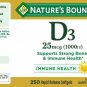 Nature's Bounty Vitamin D-1000 IU Rapid Release Softgels 250 ea