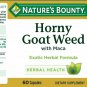 Nature's Bounty Horny Goat Weed with Maca 60 Capsules, Exotic Herbal Formula