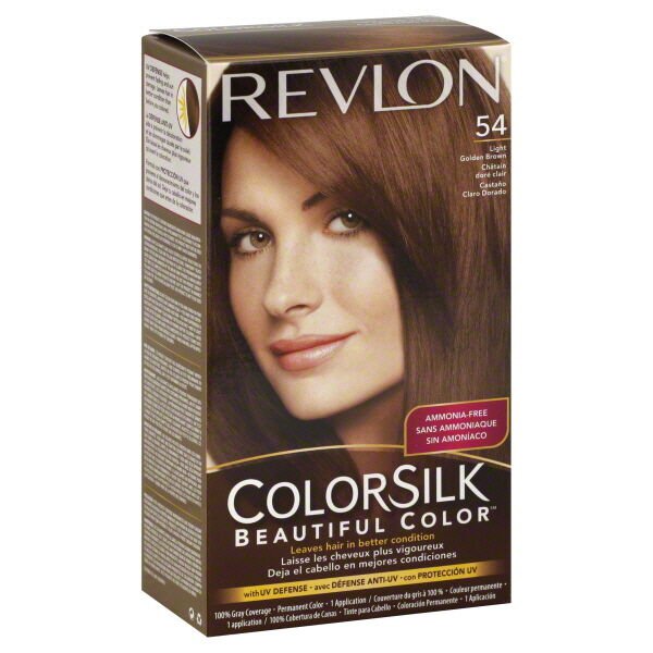 Revlon ColorSilk Beautiful Color, 54 Light Golden Brown