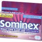 Sominex Original Formula Tablets Nighttime Sleep-Aid Diphenhydramine 16 Counts