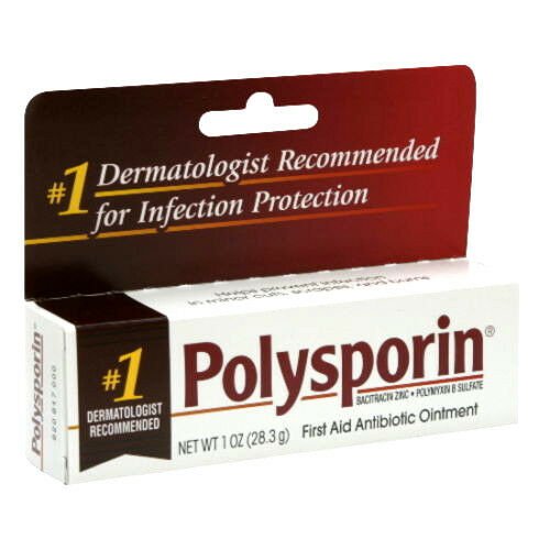 Polysporin First Aid Antibiotic Ointment Johnson & Johnson 1 Oz cut burns