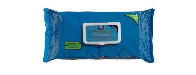 McK Hygea Premium Soft Pack Aloe / Vitamin E Scented Personal Wipes 60 Count