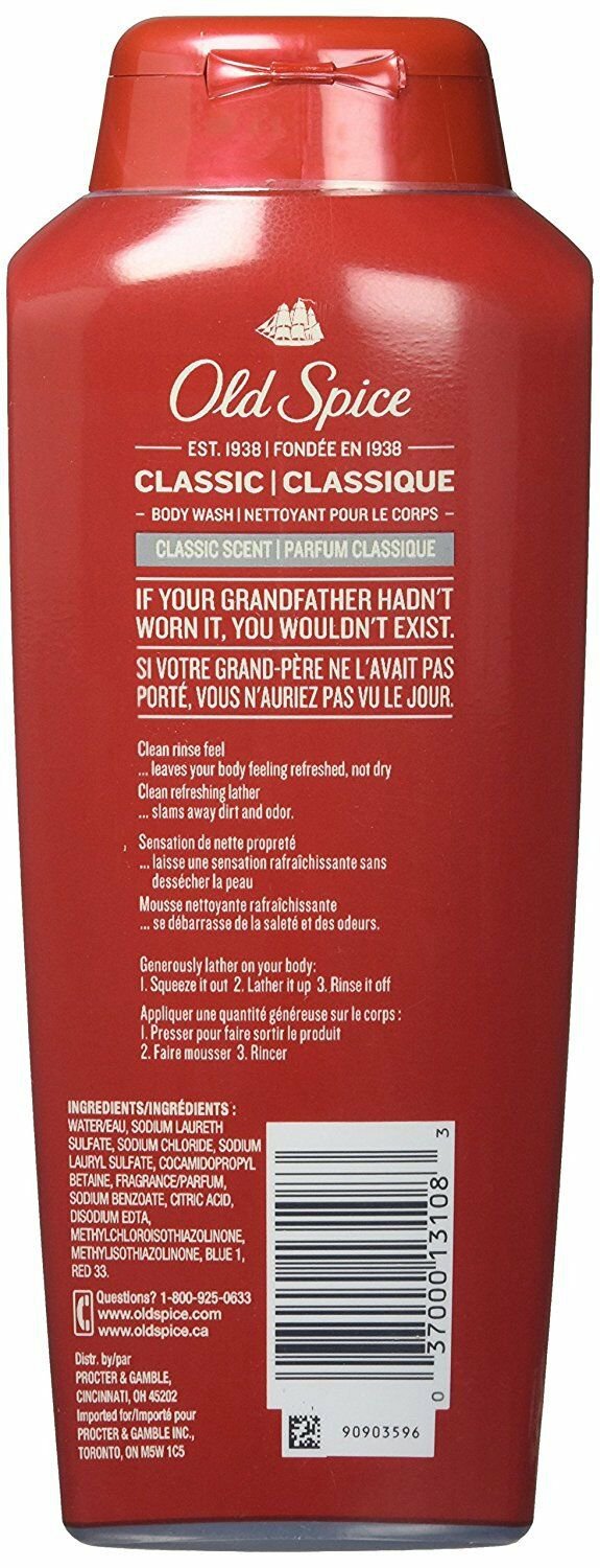 old spice body wash classic scent 18 fl oz