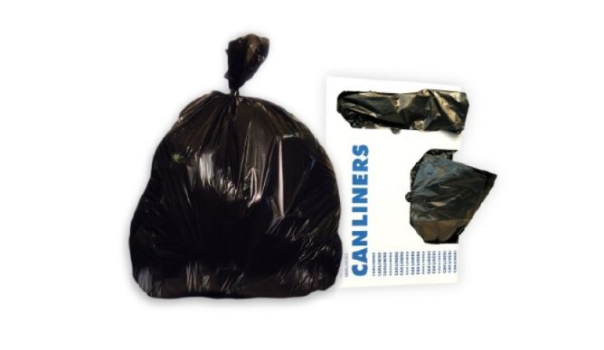 McKds Trash Bag Extra Heavy Duty Black LLDPE 1.50 Mil. 40 X 46 Inch Case of 100