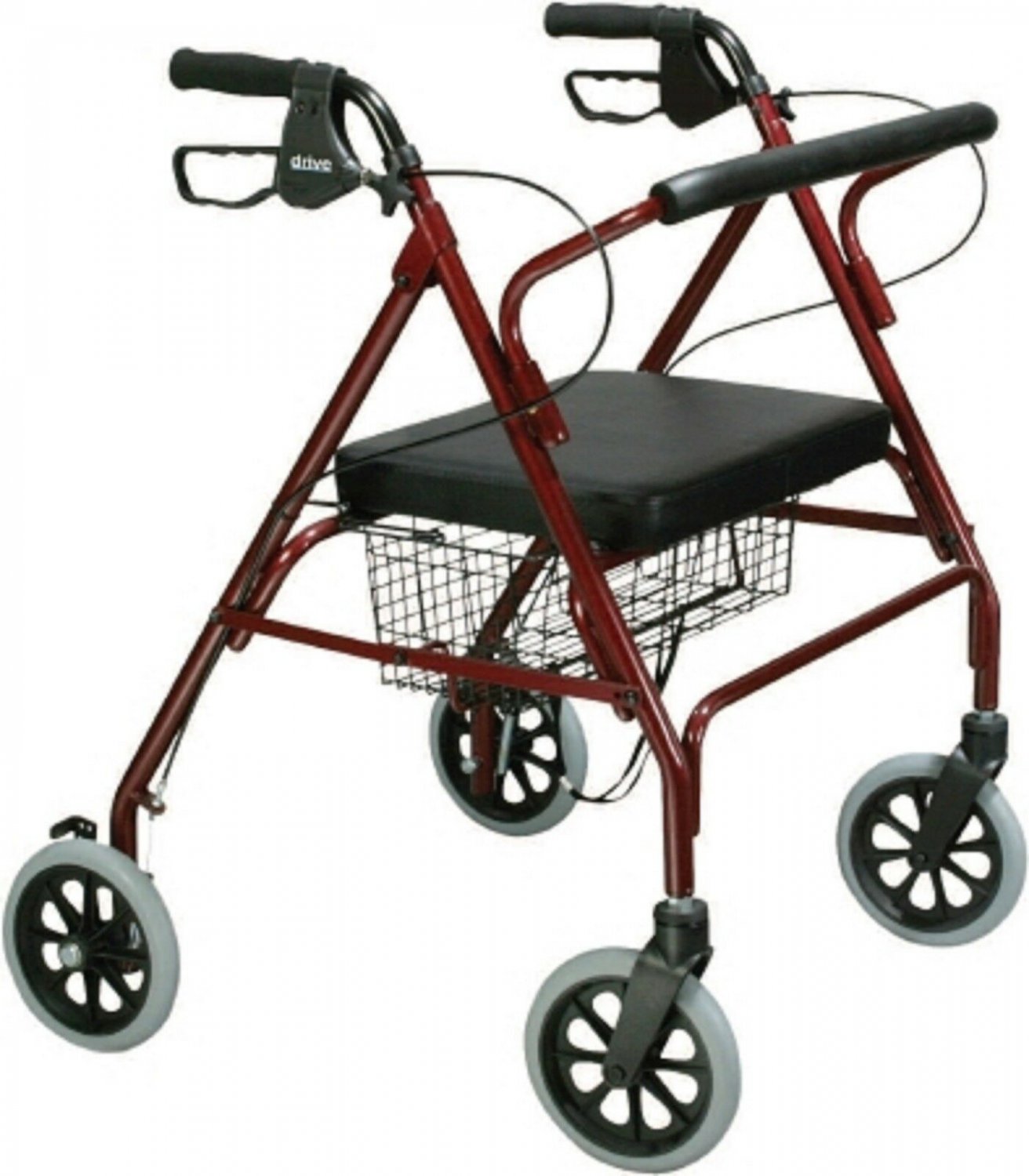 MCKDS Bariatric 4 Wheel Rollator Go-Lite Blue Oversized Steel