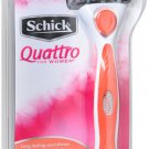 Schick Quattro for Women Razor with 2 Ultra Smooth Razor Blade Refills