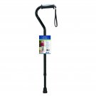 Drive Height Adjustable Aluminum Offset Cane with Gel Grip Black