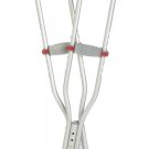 Medline Red Dot Aluminum Crutches Adult Standard