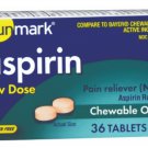 McK sunmark Aspirin Chewable Orange 81 mg Pain Relief Tablet 36 per Box