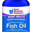 GNP Fish Oil 1,200mg Omega-3 Supplement 100 Enteric Coated Softgels